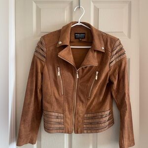 Brown jacket with gold details